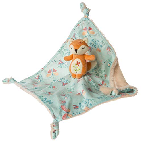 Mary Meyer Fairyland Forest Stuffed Animal Security Blanket 13 x 13Inches, Fox