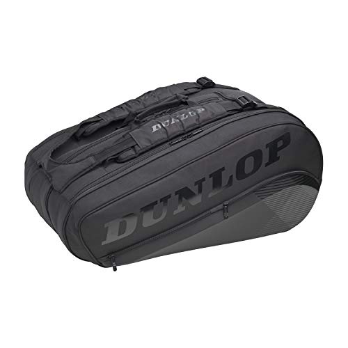 Dunlop Sports 2021 CX-Performance 8-Racket Thermo Tennis Bag, Black/Black