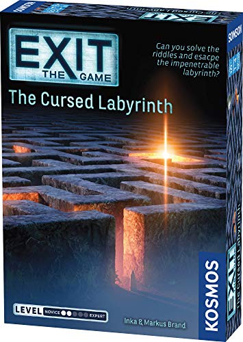 EXIT: The Cursed Labyrinth | Exit: The Game – A Kosmos Game | Family-Friendly, Card-Based at-Home Escape Room Experience for 1 to 4 Players, Ages 10+