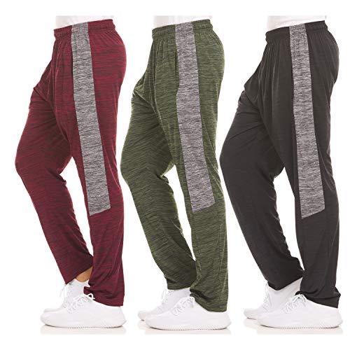 DARESAY Dry-Fit Sweatpants for Men – Track Pants Men – Stretchable Workout Clothes – Comfy and Soft Moisture Wicking (3-Pack) | The Storepaperoomates Retail Market - Fast Affordable Shopping
