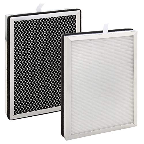 MA-25 Replacement Filter 2 Pack, A-KARCK Filter Compatible with Medify MA-25 Air Purifier, 3-in-1 Pre-filter and Activated Carbon