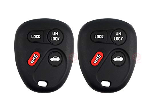 2x New Key Fob Remote Silicone Cover Fit/For Select GM Vehicles (1x Black 1x Red 1x Blue)
