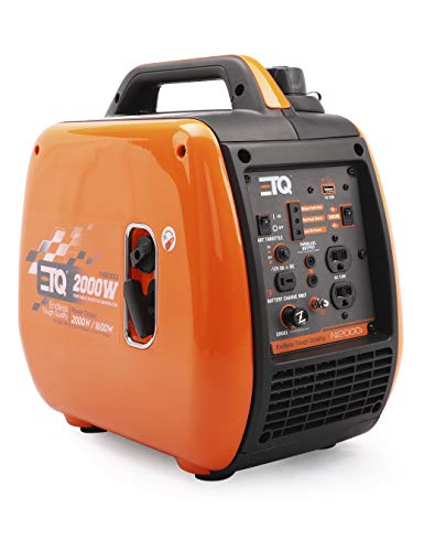 ETQ Tough Quality 2000Watt Portable Generator – Extremely Quiet – CARB Compliant