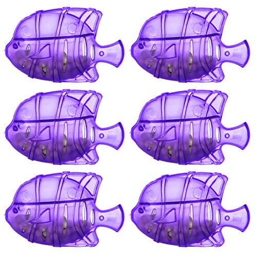 Humidifier fish, Universal Humidifier Tank Cleaner Fish Protects Humidifier Against Odor,Humidifier filters fish Compatible with Most Warm & Cool Mist Humidifiers,Dehumidifier,Fish Tank.(Purple（6PACK）)