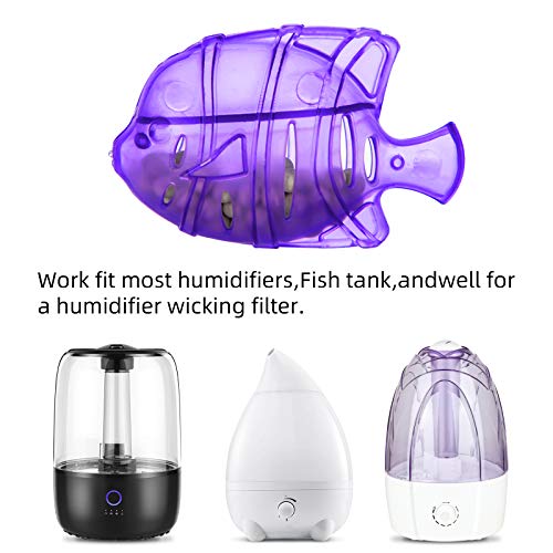 Humidifier fish, Universal Humidifier Tank Cleaner Fish Protects Humidifier Against Odor,Humidifier filters fish Compatible with Most Warm & Cool Mist Humidifiers,Dehumidifier,Fish Tank.(Purple（6PACK）) | The Storepaperoomates Retail Market - Fast Affordable Shopping