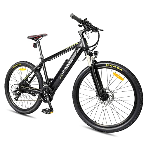 HOTEBIKE 750W Electric Bike 26″ Adult Electric Bicycles Mountain Bike 48V 13AH Removable Battery Ebike with Suspension Fork Aluminium Frame, 21-Speed Gears