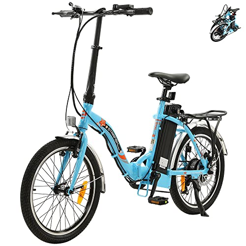 ECOTRIC Step-Through-2 20″ Folding Electric Bicycle Powerful 350W Motor 36V/12.5AH Removable Lithium Battery City Bike Alloy Frame Ebike LED Display – 90% Pre-Assembled