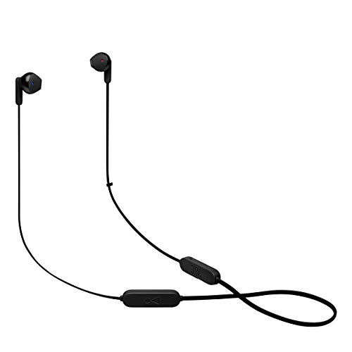 JBL Tune 215 – Bluetooth Wireless in-Ear Headphones with 3-Button Mic/Remote and Flat Cable – Black