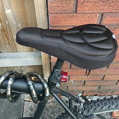 Cycling Bicycle Bike Seat Saddle Soft Comfortable Non-Slip Cover Cushion Pad,Perfect Bike Accessories Black