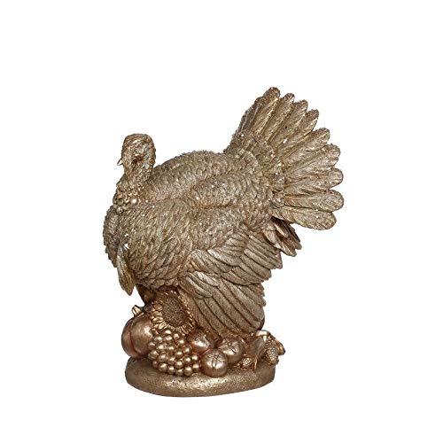 Mark Roberts Fall 2019 Golden Copper Turkey Figurine, 19 inches