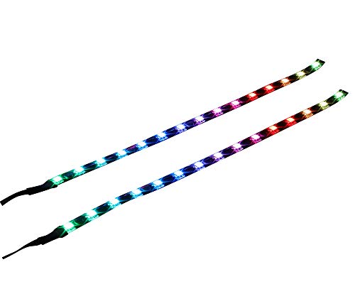 LEDdess LED Light Strip Computer Lighting Rainbow RGB, Magnetic, Molex Connector, 2pcs LED Strip for PC Case Lighting Kit (30cm,S Series) | The Storepaperoomates Retail Market - Fast Affordable Shopping
