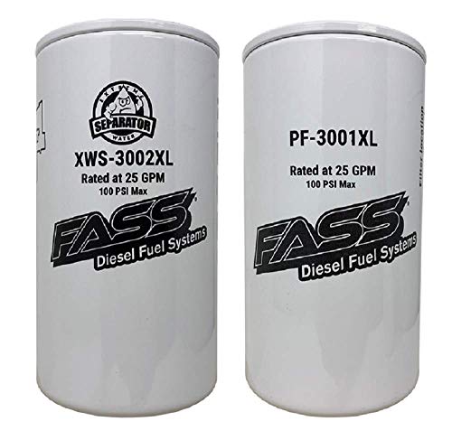 FASS Titanium Series Fuel Filter Combo Package XWS-3002XL / PF-3001XL Replaces FF-3003