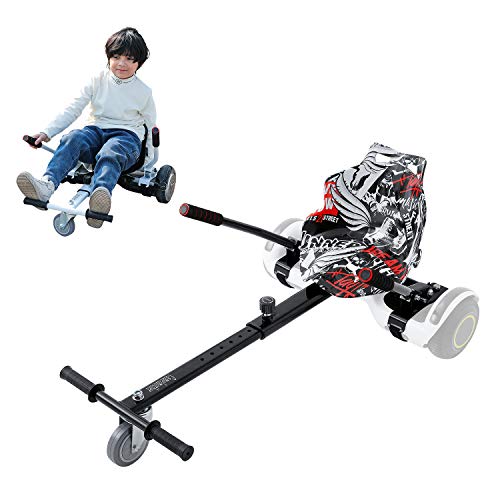 Camelmother Hoverboard Seat Attachment Transform Your Hoverboard into Go Kart for Kids or Adults,Adjustable Hoverboard Accessories for Self Balancing Scooter