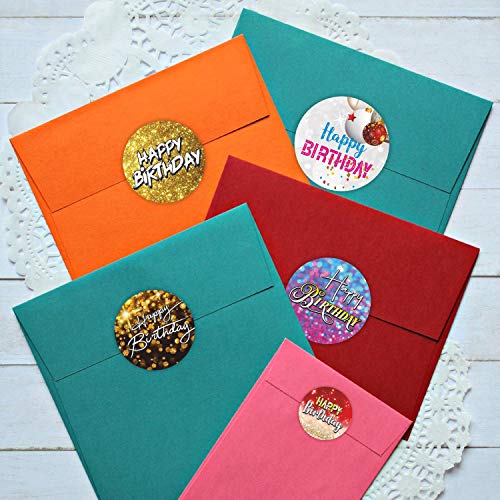 Happy Birthday Stickers Seals Labels (Pack of 120) 2″ Large Round for Gift Envelopes Cards Boxes | The Storepaperoomates Retail Market - Fast Affordable Shopping