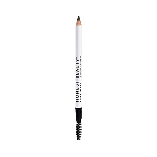 Honest Beauty Eyebrow Pencil, Warm Brunette with Jojoba Seed Oil | Buildable & Blendable | EWG Certified + Dermatologist & Ophthalmologist Tested & Cruelty Free | .039 oz.