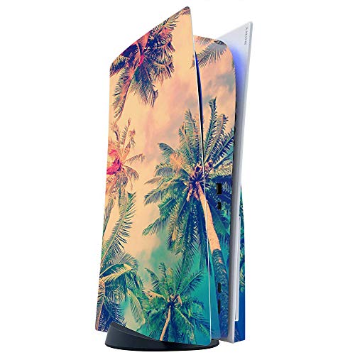 ITS A SKIN Skins Compatible with Sony Playstation 5 Console Disc Edition – Protective Decal Overlay stickers wrap cover – Coconut Trees