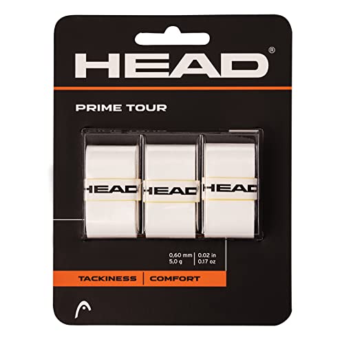 HEAD Prime Tour Overgrip 3 Pack – White