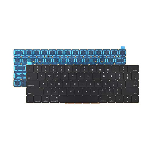 ICTION New Replacement US Layout Keyboard for MacBook Pro 13″ inch A1706 & for MacBook Pro 15″ inch A1707 Touch Bar Late 2016 mid 2017 Year