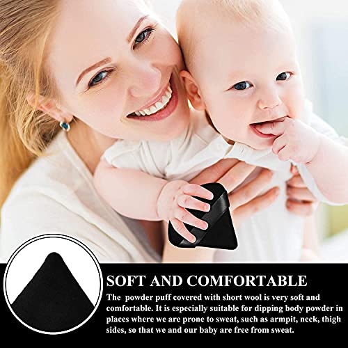 12 Pieces Triangle Powder Puff Face Cosmetic Makeup Puff for Loose Powder Soft Body Washable Reusable Foundation Sponge Mineral Powder Wet Dry Makeup Tool(Black,Small) | The Storepaperoomates Retail Market - Fast Affordable Shopping