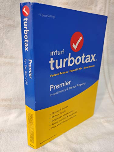 TurboTax 2018 Premier Plus State Software CD [PC & Mac]