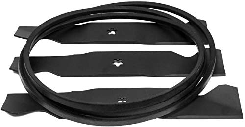 EPR Blade & Belt Combo Kit Compatible with Husqvarna Craftsman AYP 54″ Deck 187256 187254 196103