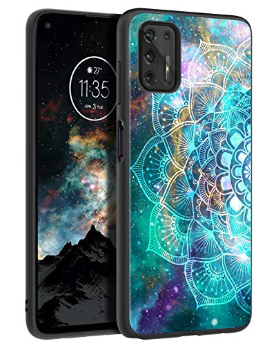 BENTOBEN Compatible with Moto G Stylus 2021 Case, Slim Fit Glow in The Dark Soft Bumper Protective Shockproof Anti Scratch Non-Slip Cases Cover for Moto G Stylus 2021 Version, Mandala in Galaxy