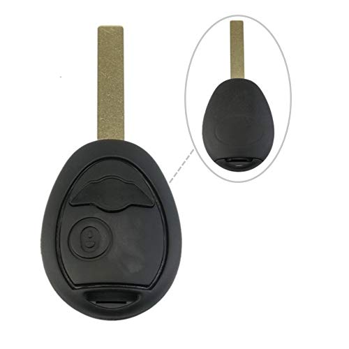 DJL1 2 Buttons Remote Car Key Shell Case Fob for BMW Mini Cooper S R50 R53 2002-2005 Auto Parts, Replacement Key Cover with Uncut Blade