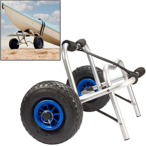 Kayak Cart – Universal Dolly for Kayaks and Canoes – Easy to Roll and Durable Carrier for All Outdoor Travel Needs