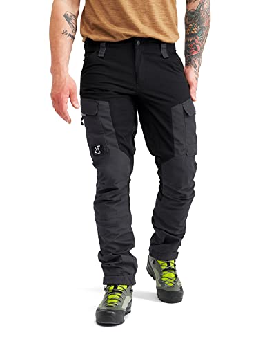 RevolutionRace Men’s GP Pants, Durable Pants for All Outdoor Activities, Jet Black, 2XL