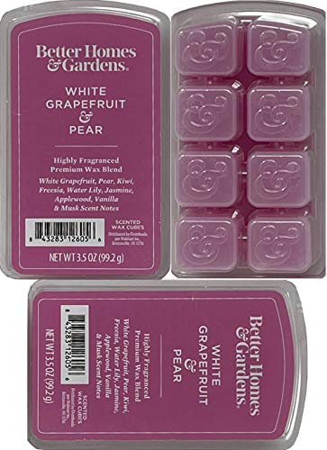 Better Homes and Gardens – White Grapefruit and Pear 3.5oz Scented Wax Cubes 3-Pack