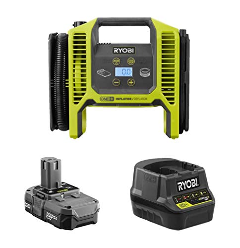 RYOBI 18-Volt Dual Function InflatorDeflator Kit with Battery and Charger (NO Retail Packaging, Bulk Packaged)