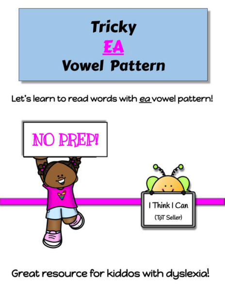 Learn to Read ea Vowel Pattern!~Dyslexia ~NoPrep~Reading Intervention