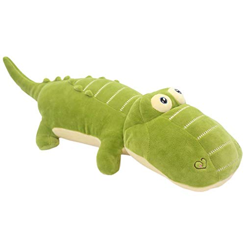 LERORO Stuffed Animals Alligator Toys Pillows The Crocodile Plush Green 16 Inch (40CM) – Super Soft Cuddly Dolls , Green