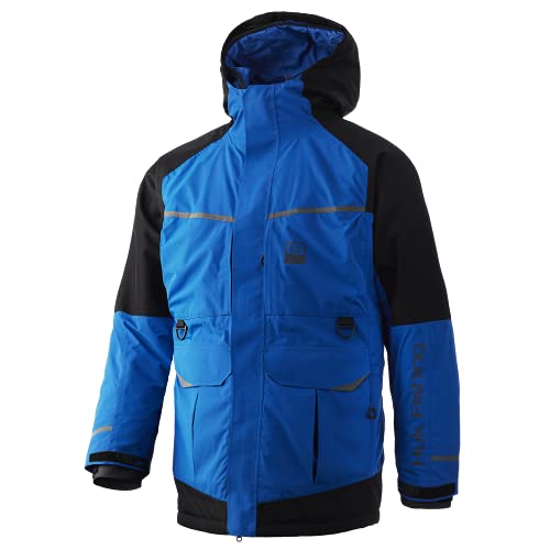 HUK Men’s Standard ICON X Superior Jacket | Water & Wind Proof Performance Zip, Blue, Medium