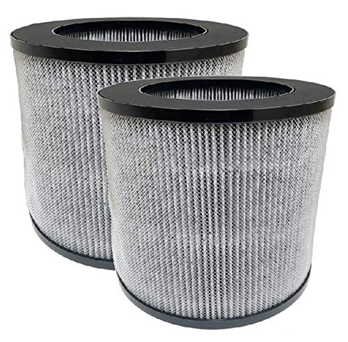 Nispira 3-in-1 True HEPA Activated Carbon Filter Replacement For Bissell MYair Personal Air Purifier 2780A 2780 27809, Compared to Part 2801. Size 7″ x 7″ x 6.1″. 2 Packs (NOT FOR MODEL 3139A, 3069)