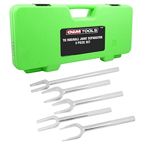 OEMTOOLS 37201 Tie Rod/Ball Joint Separator Set, 5 Piece, Replace Tie Rod, Separate Ball Joints and Pitman Arms, Pickle Fork, Ball Joint Removal Tool
