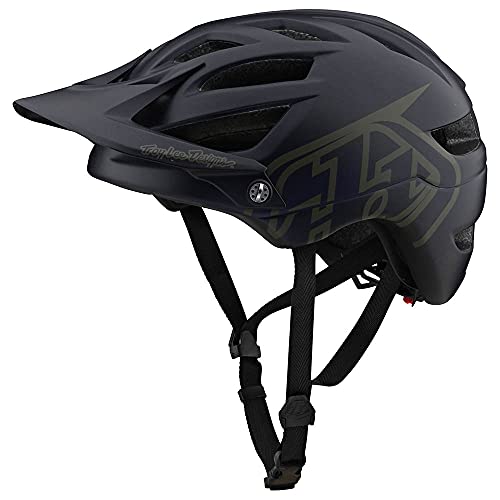Troy Lee Designs Adult|All Mountain|Mountain Bike Half Shell A1 Helmet Drone (Navy/Olive, XL/2X)