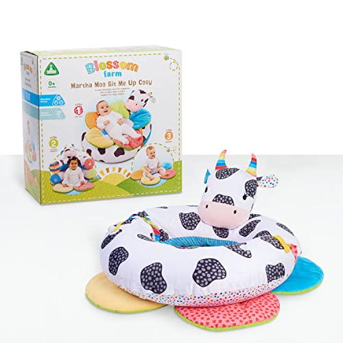 Early Learning Centre Blossom Farm Martha Moo Sit Me Up Cozy, Sensory and Physical Development Infant Toy, Kids Toys for Ages 0+, Gifts and Presents, Amazon Exclusive