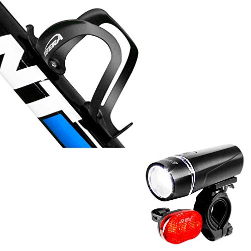 Ibera Bottle Cages (Pair) and Bike Light Set