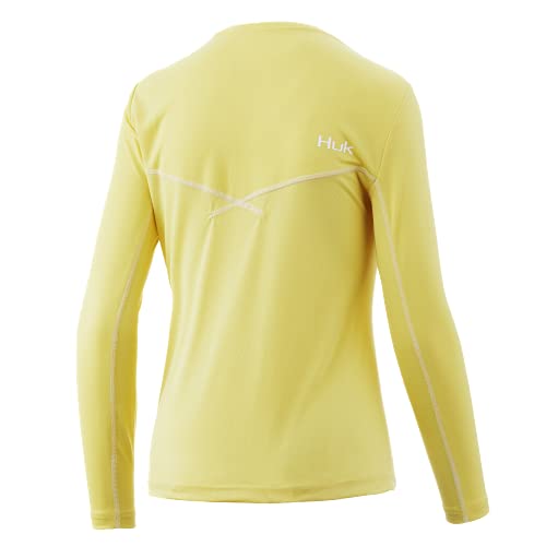 HUK Women’s Standard Icon X Long Sleeve Fishing Shirt with Sun Protection, Canary, Large | The Storepaperoomates Retail Market - Fast Affordable Shopping