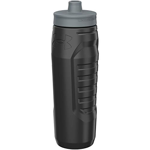 UNDER ARMOUR 32oz Sideline Squeeze Black/Pitch Grey, Polyester