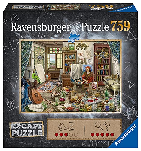 Ravensburger The Art Studio 759 PieceJigsaw Puzzle for Adults – Every Piece is Unique, Softclick Technology Means Pieces Fit Together Perfectly, Black