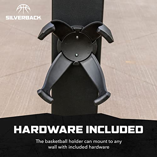 Silverback Basketball Holder Compatible with Men’s, Women’s, Youth Basketballs, Soccer Balls, Volleyballs, and Kickballs | The Storepaperoomates Retail Market - Fast Affordable Shopping
