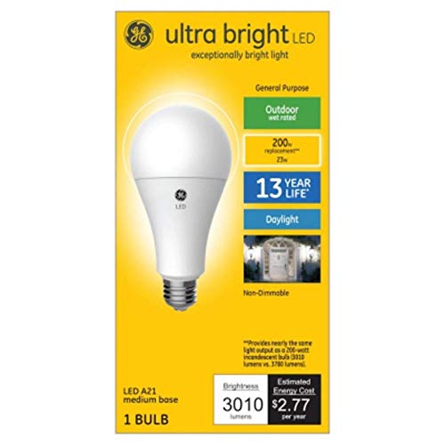 GE Lighting 272395 23W Ultra Bright LED Light Bulb – A21 DL