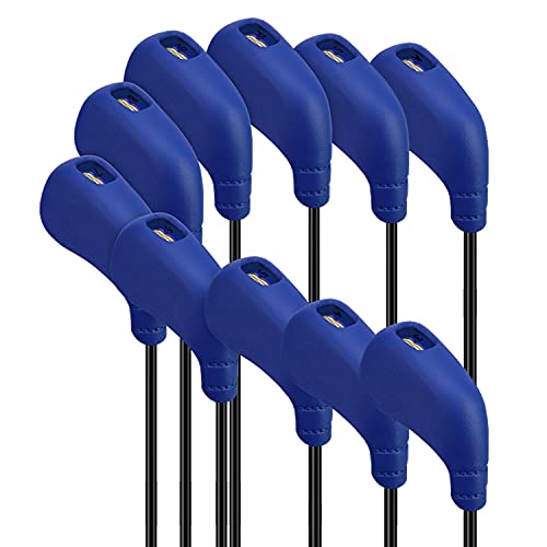 PGM Golf Club Covers 10pcs or 2pcs Iron Head Covers with No. Opening Easy On Off Protective Washable Golf Headcovers Fit Most Right Handed Brands