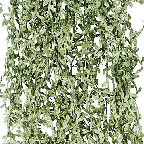 LNIMI Artificial Vines 40 M Fake Hanging Plants Silk Ivy Artificial Leaf Garlands Simulation Foliage Rattan Green Leaves Decorative Home Wall Garden Wedding Party Wreaths Decor | The Storepaperoomates Retail Market - Fast Affordable Shopping