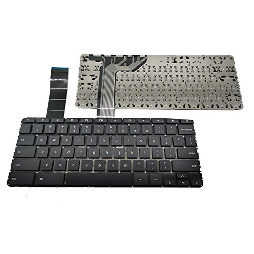LAIKA New Replacement Keyboard Without Frame for HP Chromebook 11 G5 Chromebook 11 G5 EE, US Layout Black Color