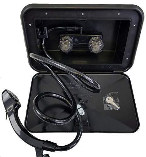 Black Exterior Shower Box Kit for RV Camper Outside Faucet wash 5M102A-BK