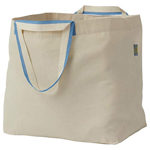 Ikea SPIKRAK Carrier Bag, Large, Cotton/Natural Luggage Bag, Storage Bag, Cotton Bag, Washable Bag
