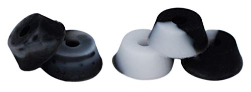 Teak Tuning Bubble Bushings Pro Duro Series in Black and White Swirl – Loose (61A) – Custom Molded Fingerboard Tuning